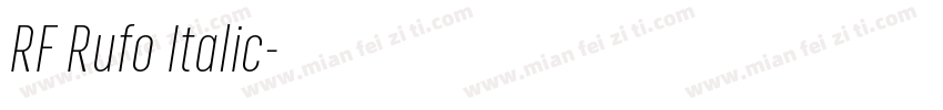 RF Rufo Italic字体转换
